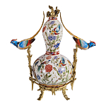 Ваза из фарфора с птицами и цветочной росписью Garden of Eden варинант исполнения - 2 | Loft Concept в Волгограде