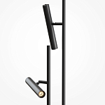 Напольный торшер светодионый черный Lumen Duo варинант исполнения - 2 | Loft Concept в Волгограде