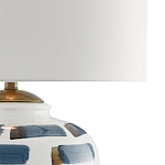 Настольная лампа керамическая с белым тканевым абажуром Perfect White Canvas варинант исполнения - 1 | Loft Concept в Волгограде