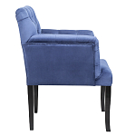 Кресло Addison Chic Armchair deep blue velour варинант исполнения - 2 | Loft Concept в Волгограде