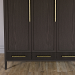 Большой Шкаф Primo Темный орех с 3 дверьми и 3 выдвижными ящиками варинант исполнения - 2 | Loft Concept в Волгограде