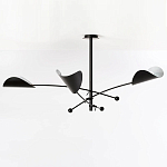 Потолочный светильник с подвижными плафонами Aracea Black Ceiling Lamp варинант исполнения - 3 | Loft Concept в Волгограде