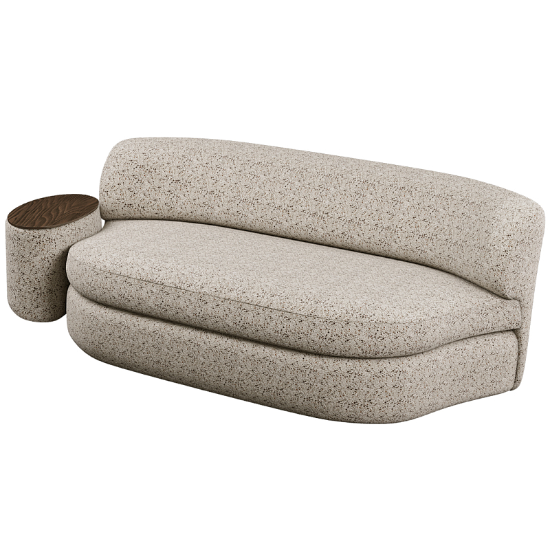 Диван двухместный со столиком Ulysses Молочный Орех в Волгограде | Loft Concept 