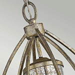 Подвесной светильник овальной формы с цилиндрическим плафоном в цвете сусальное серебро Kichler варинант исполнения - 3 | Loft Concept в Волгограде