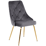 Стул в серой велюровой обивке Ward Grey Velour Chair варинант исполнения - 1 | Loft Concept в Волгограде