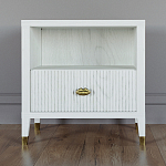 Прикроватная тумбочка с полкой Elsa Dreams White варинант исполнения - 5 | Loft Concept в Волгограде