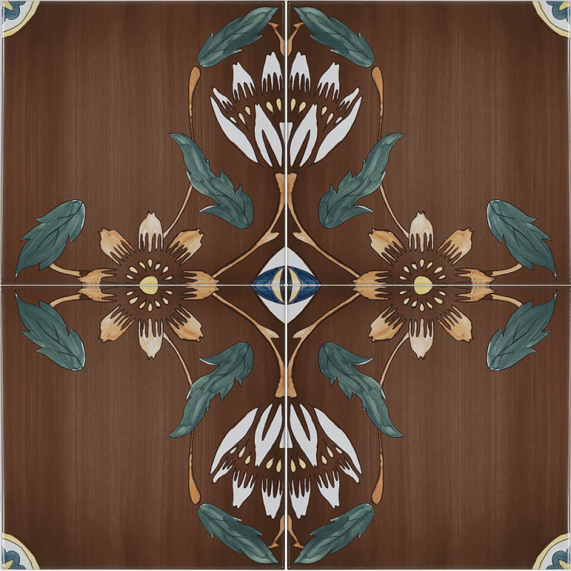 Плитка с узором Васильки 2 Мульти в Волгограде | Loft Concept 