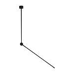 Потолочный светильник черного цвета с поворотным вытянутым плафоном Trumpet tube варинант исполнения - 1 | Loft Concept в Волгограде