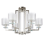 Люстра с 6-ю цилиндрическими плафонами из стекла Laurent варинант исполнения - 3 | Loft Concept в Волгограде