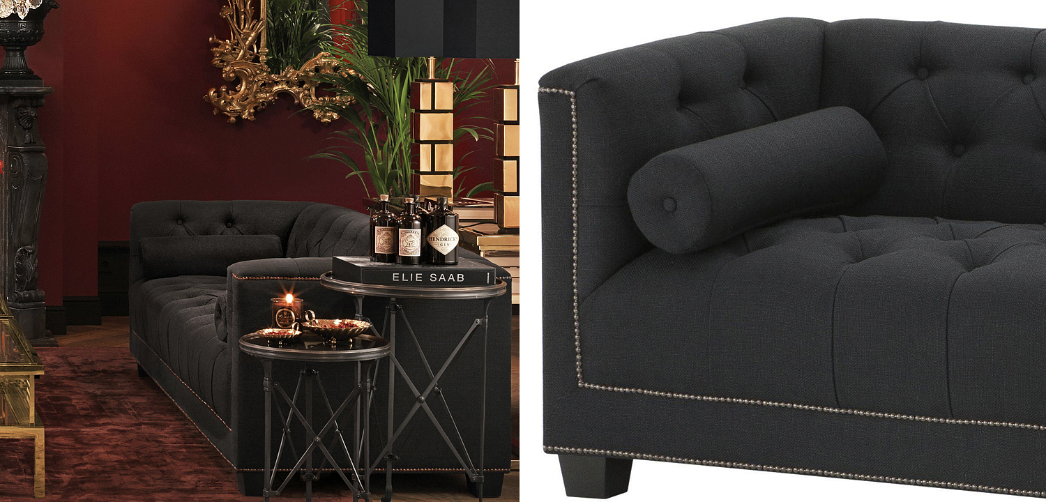 Диван Eichholtz Sofa Paolo black Диван Eichholtz Sofa Paolo black - Loft-Concept в Волгограде
