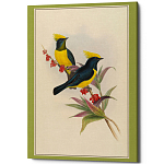 Постер на холсте с изображением птиц Blooming Birds Poster варинант исполнения - 9 | Loft Concept в Волгограде