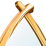 Зеркало овальное в деревянной золотистой раме Oval Gold Lines варинант исполнения - 2 | Loft Concept в Волгограде