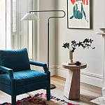 Дизайнерский журнальный стол с круглой каменной столешницей Utezu варинант исполнения - 2 | Loft Concept в Волгограде