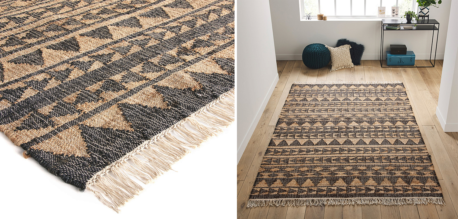 Ковер с бахромой Carpet Graphic Design Triangles Ковер с бахромой Carpet Graphic Design Triangles - Loft-Concept в Волгограде
