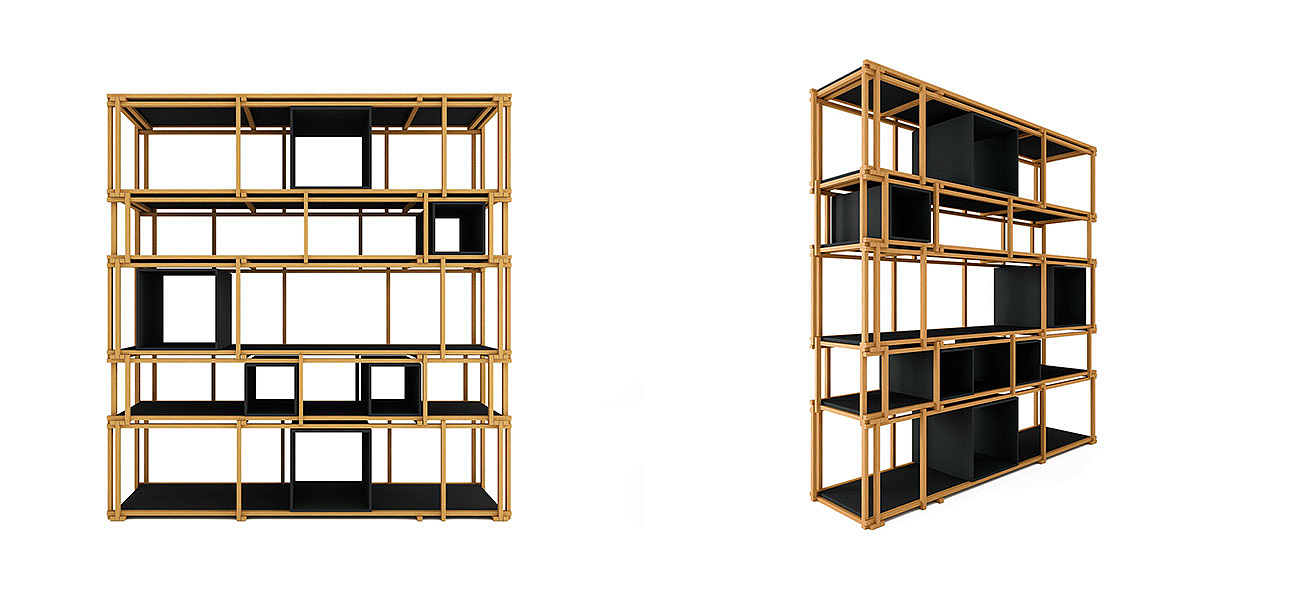 Стеллаж кубические сечения Yuen Стеллаж кубические сечения Yuen - Loft-Concept в Волгограде