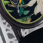 Стул чёрный из натурального бука с изображением птица в саду Blooming Magnolias варинант исполнения - 3 | Loft Concept в Волгограде