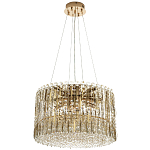 Круглая люстра с металлическими и хрустальными подвесками Bonnay Crystal Chandelier варинант исполнения - 4 | Loft Concept в Волгограде