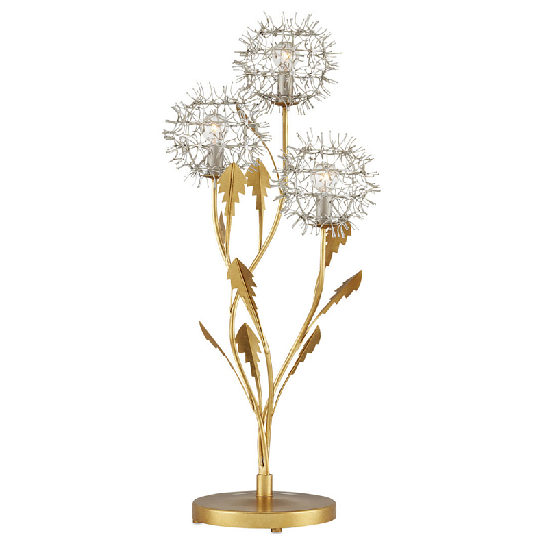 Настольная лампа в виде цветка одуванчика Hanging Dandelion Золотой Серебряный Настольная лампа в виде цветка одуванчика Hanging Dandelion Золотой Серебряный в Волгограде | Loft Concept