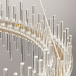 Люстра круглая с прозрачными стеклянными трубками 51 см Nembus варинант исполнения - 11 | Loft Concept в Волгограде