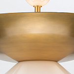 Подвесной светильник латунного цвета с конусовидным белым плафоном Quintiesse варинант исполнения - 11 | Loft Concept в Волгограде