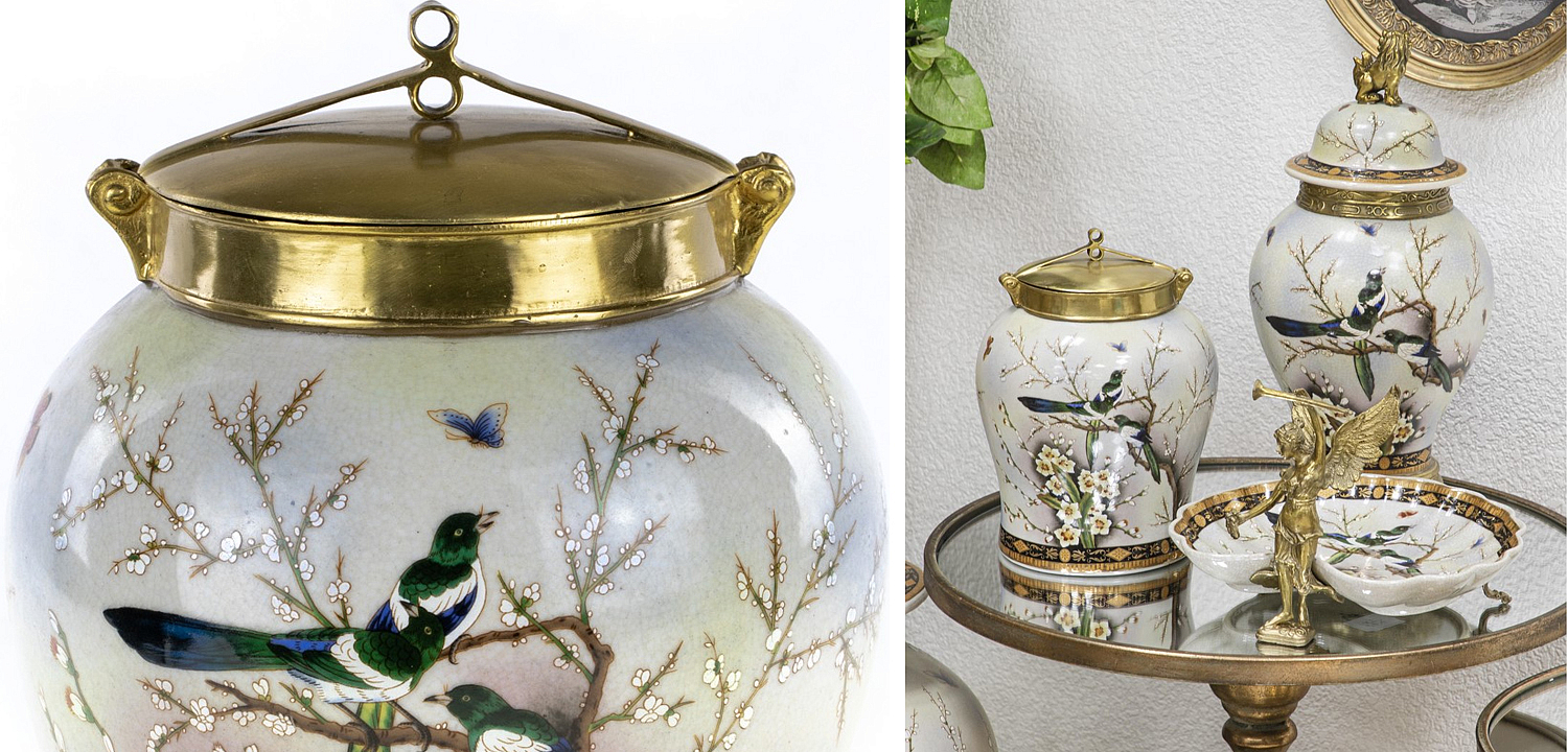 Ваза Magpies on Cherry Blossom Vase Ваза Magpies on Cherry Blossom Vase - Loft-Concept в Волгограде