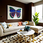 Дизайнерский журнальный столик чёрный с круглой столешницей Arycy варинант исполнения - 4 | Loft Concept в Волгограде