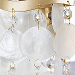 Бра с белыми перламутровыми подвесками и золотистыми волнистыми элементами SHELL варинант исполнения - 2 | Loft Concept в Волгограде
