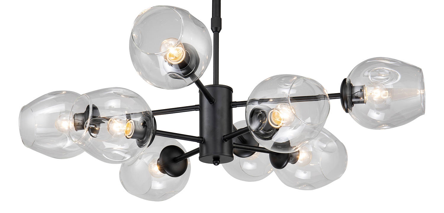 Люстра Branching Bubble Chandelier black 8 Люстра Branching Bubble Chandelier black 8 - Loft-Concept в Волгограде