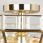 Потолочный светильник шестигранной формы с прозрачными стеклянным плафоном Elstead Lighting варинант исполнения - 10 | Loft Concept в Волгограде