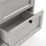 Комод узкий с 5-ю ящиками серый Silva Grey Chest of Drawers варинант исполнения - 4 | Loft Concept в Волгограде