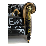 Диван в Лофт Честерфильд граффити из винтажной кожи GRAFFITI PARA Chesterfield варинант исполнения - 6 | Loft Concept в Волгограде