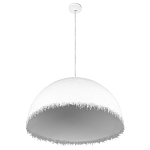 Подвесной светильник в форме купола белого цвета с ажурной бахромой Tactile Line варинант исполнения - 4 | Loft Concept в Волгограде
