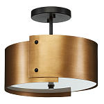 Потолочный светильник круглый светодиодный Semicircular Gold Panels старинная латунь варинант исполнения - 3 | Loft Concept в Волгограде