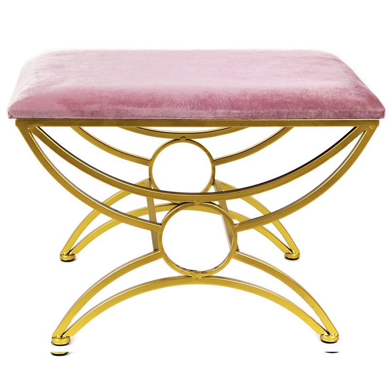 Пуф Art Deco Shapes Pink Розовый (Rose) Золотой Пуф Art Deco Shapes Pink Розовый (Rose) Золотой в Волгограде | Loft Concept