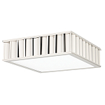 Потолочный светильник квадратный с гофрированным серебрянным абажуром Millennium варинант исполнения - 2 | Loft Concept в Волгограде