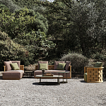 Дизайнерское уличное кресло из массива дерева с плетеной спинкой PALINFRASCA Armchair варинант исполнения - 3 | Loft Concept в Волгограде