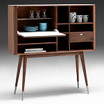 Дизайнерский комод-буфет на высоких ножках с выдвижными ящиками и открытыми полками Joshar варинант исполнения - 2 | Loft Concept в Волгограде