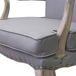 Кресло Aubrey Classical Armchair grey flax варинант исполнения - 4 | Loft Concept в Волгограде