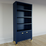 Книжный Стеллаж Elsa Dreams Blue с задней стенкой варинант исполнения - 2 | Loft Concept в Волгограде