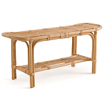 Скамья из ротанга с подушкой Manlio Rattan Bench варинант исполнения - 6 | Loft Concept в Волгограде