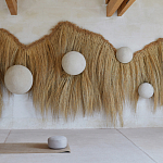 Большая дизайнерская Инсталляция из соломы RAFFIA Installation  варинант исполнения - 2 | Loft Concept в Волгограде