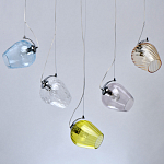 Люстра линейная с 5-ю разноцветными стеклянными плафонами Kaleido варинант исполнения - 4 | Loft Concept в Волгограде