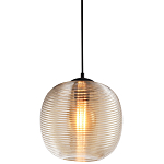 Подвесной светильник со стеклянным рельефным плафоном хром Perforated Glass 25 варинант исполнения - 1 | Loft Concept в Волгограде