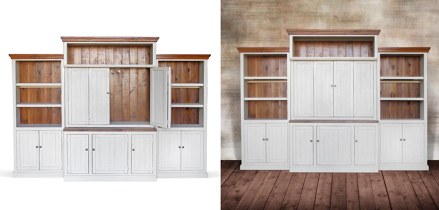 Шкаф-стеллаж Venanzo Provence HARMONIE Weathered White Шкаф-стеллаж Venanzo Provence HARMONIE Weathered White - Loft-Concept в Волгограде