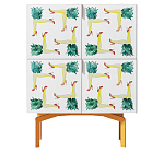 Тумба  с рисунком Short Pina Colada Orange варинант исполнения - 1 | Loft Concept в Волгограде