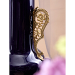 Ваза темно-синяя фарфоровая с бронзовыми ручками и ножками Eden Garden варинант исполнения - 5 | Loft Concept в Волгограде