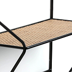 Настенная вешалка с полкой из ротанга Bourn Shelf-hanger варинант исполнения - 4 | Loft Concept в Волгограде