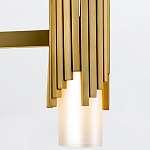 Люстра цвета латунь с 4-мя матовыми цилиндрическими плафонами Elstead Lighting варинант исполнения - 4 | Loft Concept в Волгограде