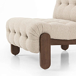 Кресло с деревянным каркасом и обивкой из ткани букле Medieval Furniture варинант исполнения - 4 | Loft Concept в Волгограде