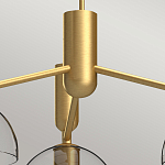 Люстра с 3-мя прозрачными полусферическими плафонами из стекла Alora Mood варинант исполнения - 3 | Loft Concept в Волгограде